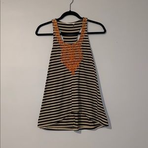 Stripped, No Sleeve Shirt